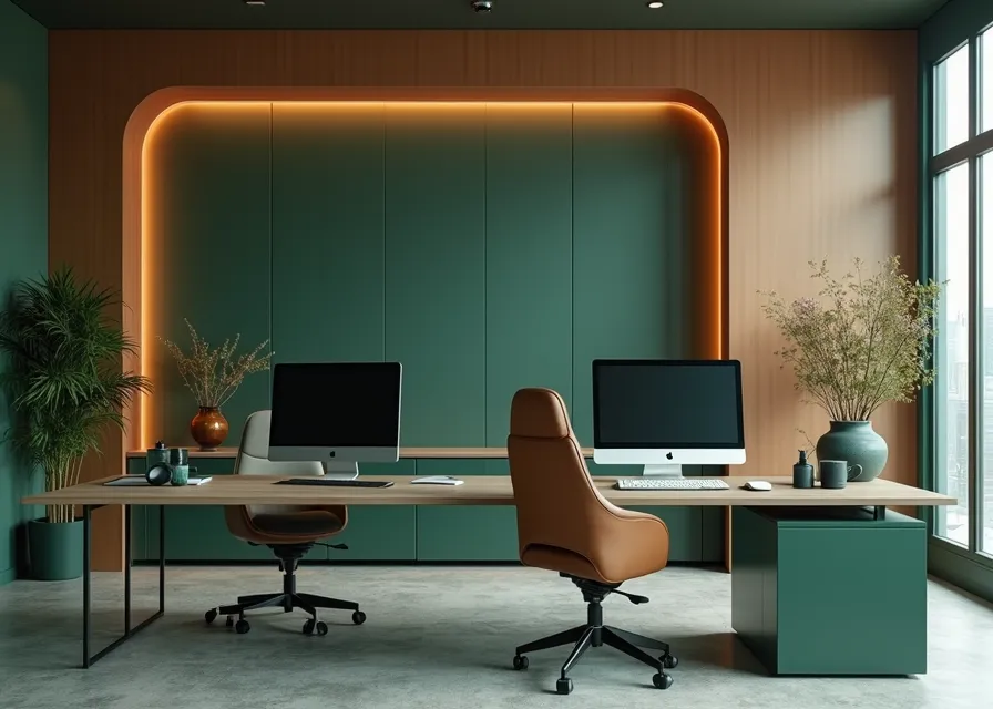 Modern IP law office with advanced technology